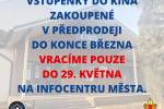 Ilustrační foto - Peníze za březnové prodané vstupenky vracíme do konce května
