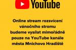 Ilustrační foto - Rozsvícení vánočního stromu online na YouTube kanále města