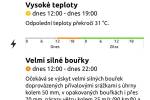 Ilustrační foto - Očekává se příchod bouřek, ČHMÚ vydal výstrahu vysokého stupně nebezpečí