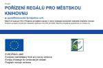 Ilustrační foto - Povinné informace o projektu Pořízení regálů pro městskou knihovnu