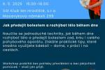 Ilustrační foto - Workshop s fyzioterapeutkou v úterý 6. května od 15:00 na sále Klubu