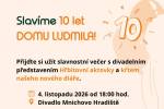 Ilustrační foto - Dům Ludmila slaví 10 let: zve na divadelní komedii, křest kalendáře i oslavu deseti let péče