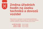 Ilustrační foto - Změna úředních hodin na úseku techniků a dovozů vozidel
