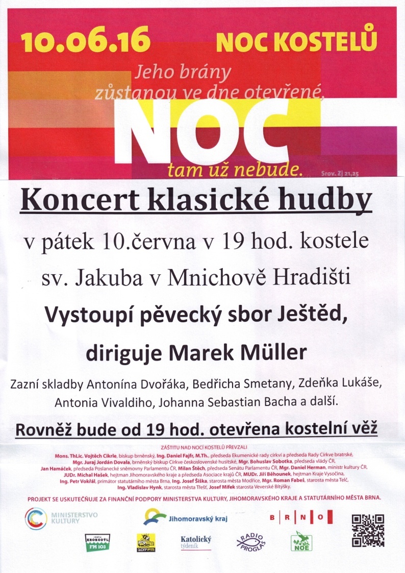 100 noc kostelu plakat