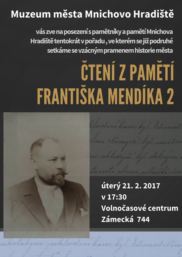 Čtení z pamětí Františka Mendíka 2